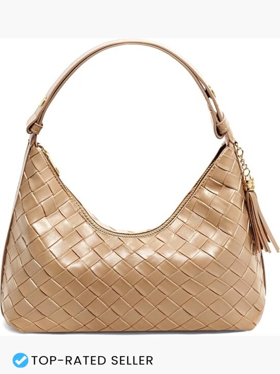 Bototack Small Straw Crossbody Bag for Women Boho Handmade  Woven Shoulder Bag with Adjustable Strap Compact Crossbody Daily Essentials Boho